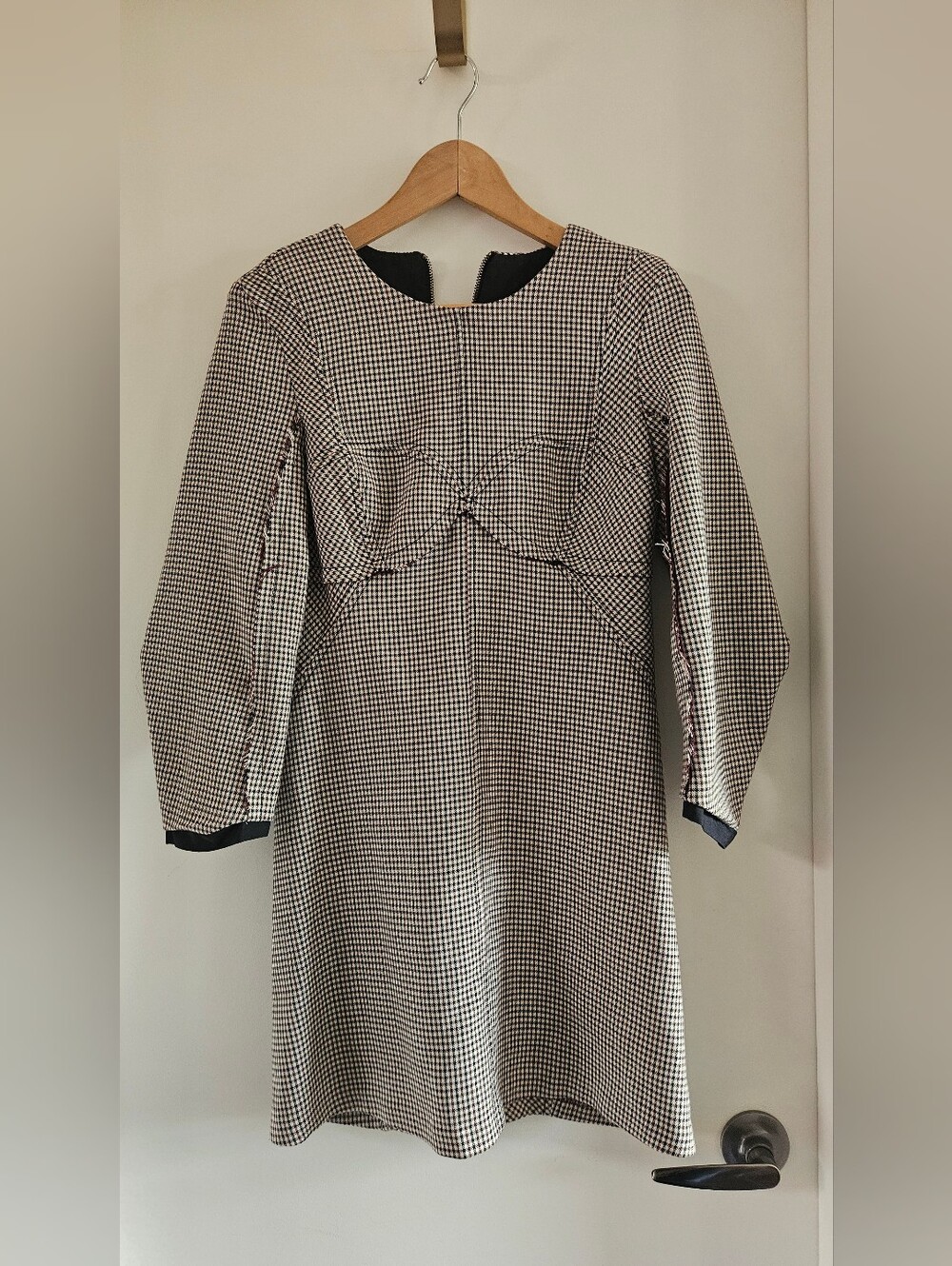 TOPSHOP Checkered Mini Dress Size 6 Like New
